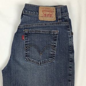 Levi's 550 relaxed boot cut blue jeans size 12p